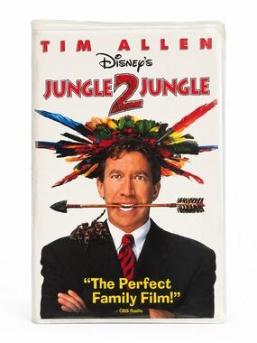 Disney Jungle 2 Jungle VHS Tim Allen Family Movie Clamshell Tape